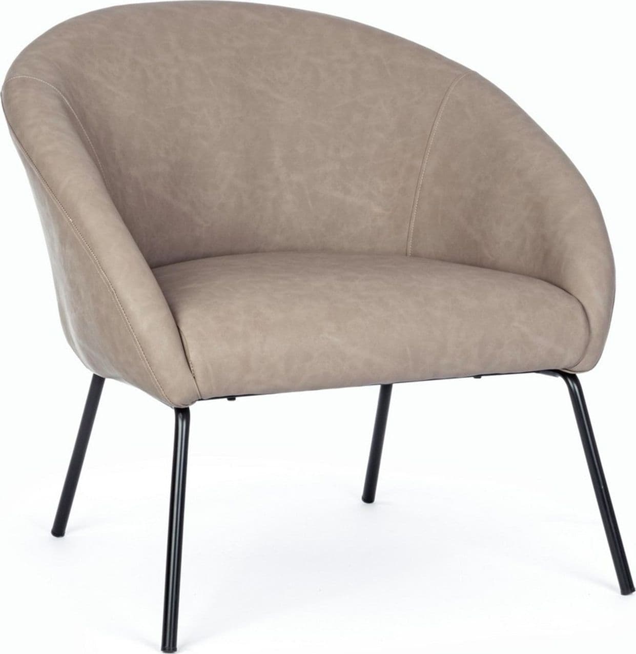 Poltrona "Aiko" per interno, Gambe In Acciaio Verniciato A Polvere 80 x 76 x 75h cm - 11