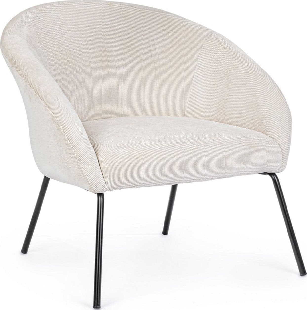 Poltrona "Aiko" per interno, Gambe In Acciaio Verniciato A Polvere 80 x 76 x 75h cm - 30