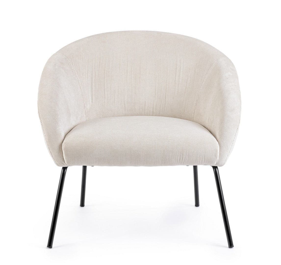 Poltrona "Aiko" per interno, Gambe In Acciaio Verniciato A Polvere 80 x 76 x 75h cm - 32