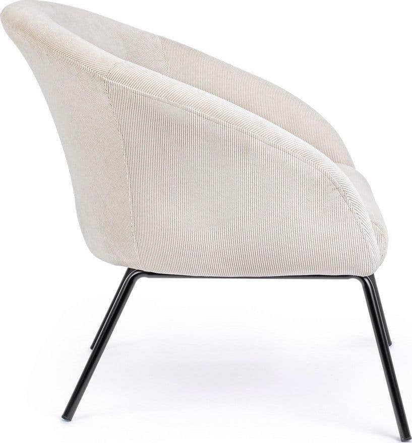 Poltrona "Aiko" per interno, Gambe In Acciaio Verniciato A Polvere 80 x 76 x 75h cm - 34