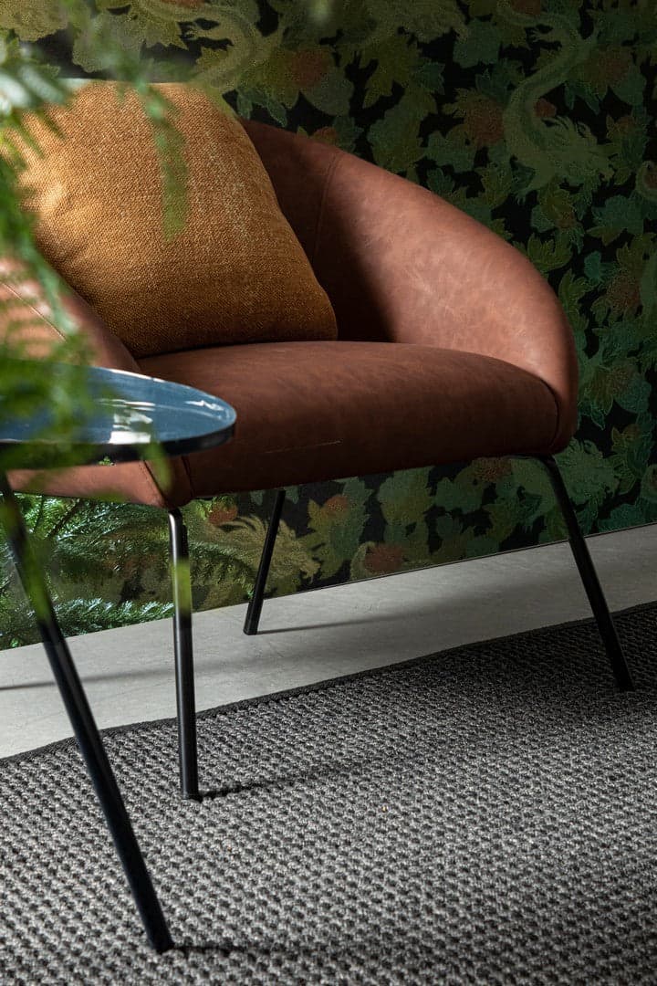 Poltrona "Aiko" per interno, Gambe In Acciaio Verniciato A Polvere 80 x 76 x 75h cm - 8