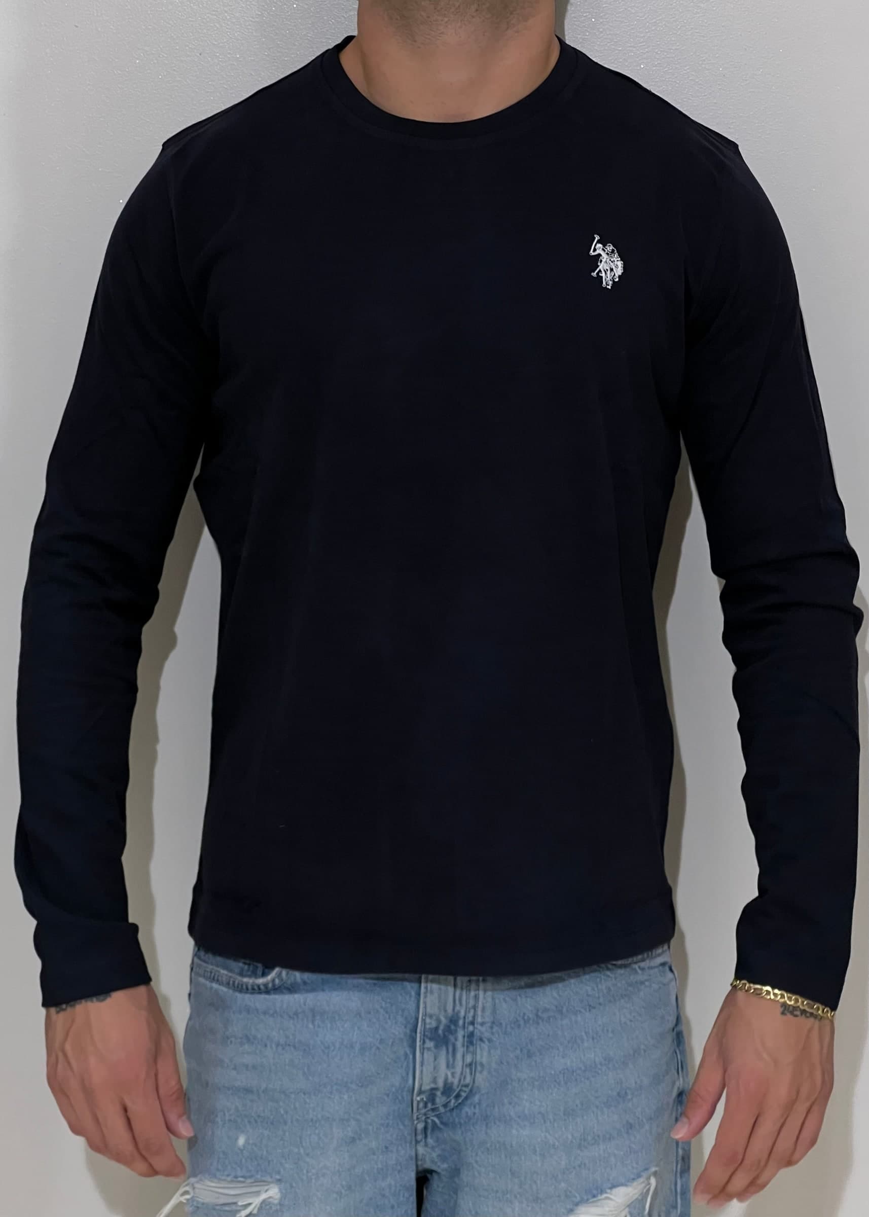 T-shirt manica lunga blu Moda/Uomo/Abbigliamento/T-shirt polo e camicie/Maglie a manica lunga Kanal 32 - Santa Maria di Licodia, Commerciovirtuoso.it