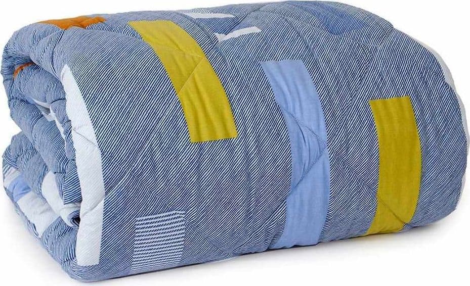 CALEFFI TRAPUNTA INVERNALE LETTO SINGOLO 1 PIAZZA DENIM COTONE - 2