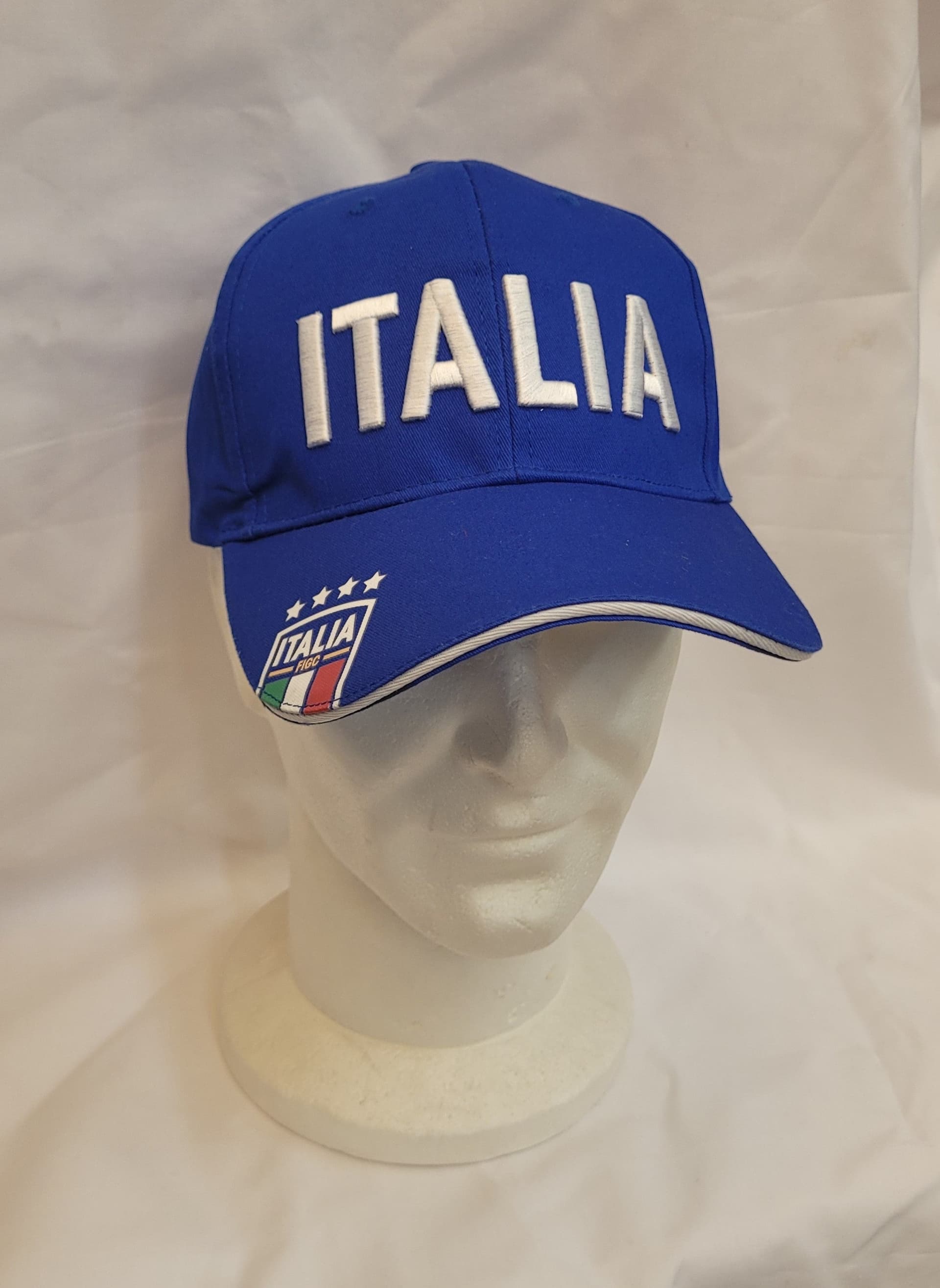 Cappello azzurro FIGC con visiera Italia - 2