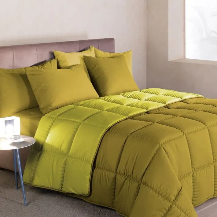 CALEFFI - TRAPUNTA MODERN TINTA UNITA MICROFIBRA – MATRIMONIALE, BOSCO – letto