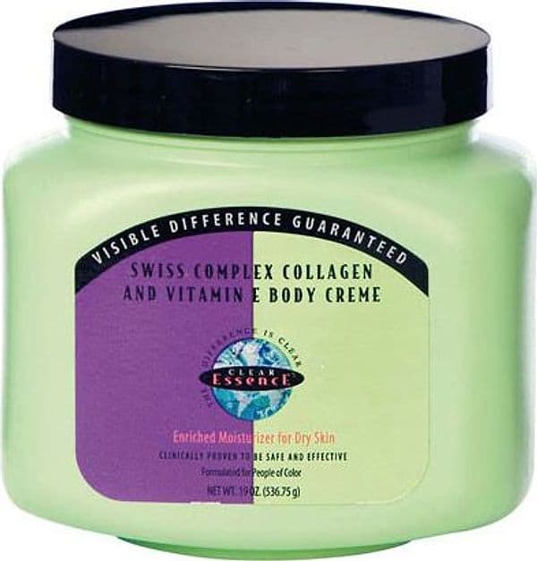 CLEAR ESSENCE SWISS COMPLEX COLLAGE AND VITAMINE E BODY CREME 562ML PAESE DI ORIGINE USA