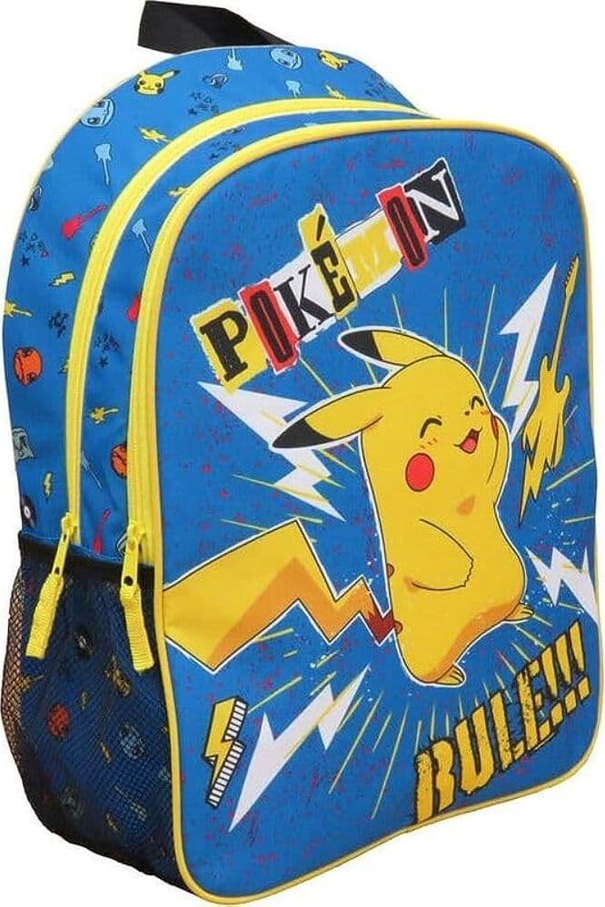 Zaino Pokemon dim. h. 41 x 31 x 12 leggero per primina