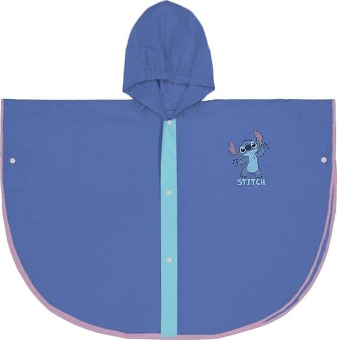 Mantellina Stitch 3-4 Anni  blu/rosa - 2