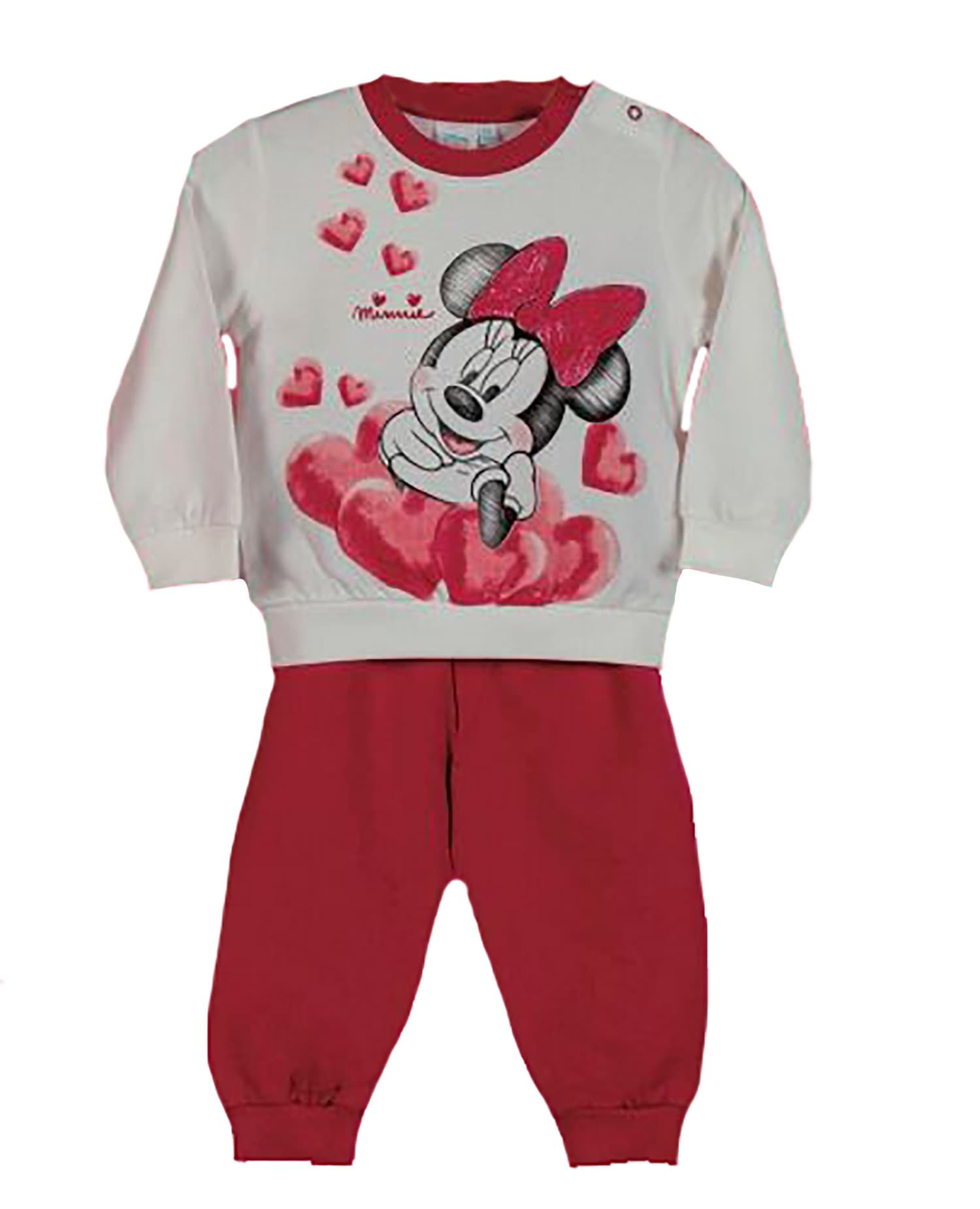Pigiama Minnie da 12 a 30 Mesi interno felpato - 4