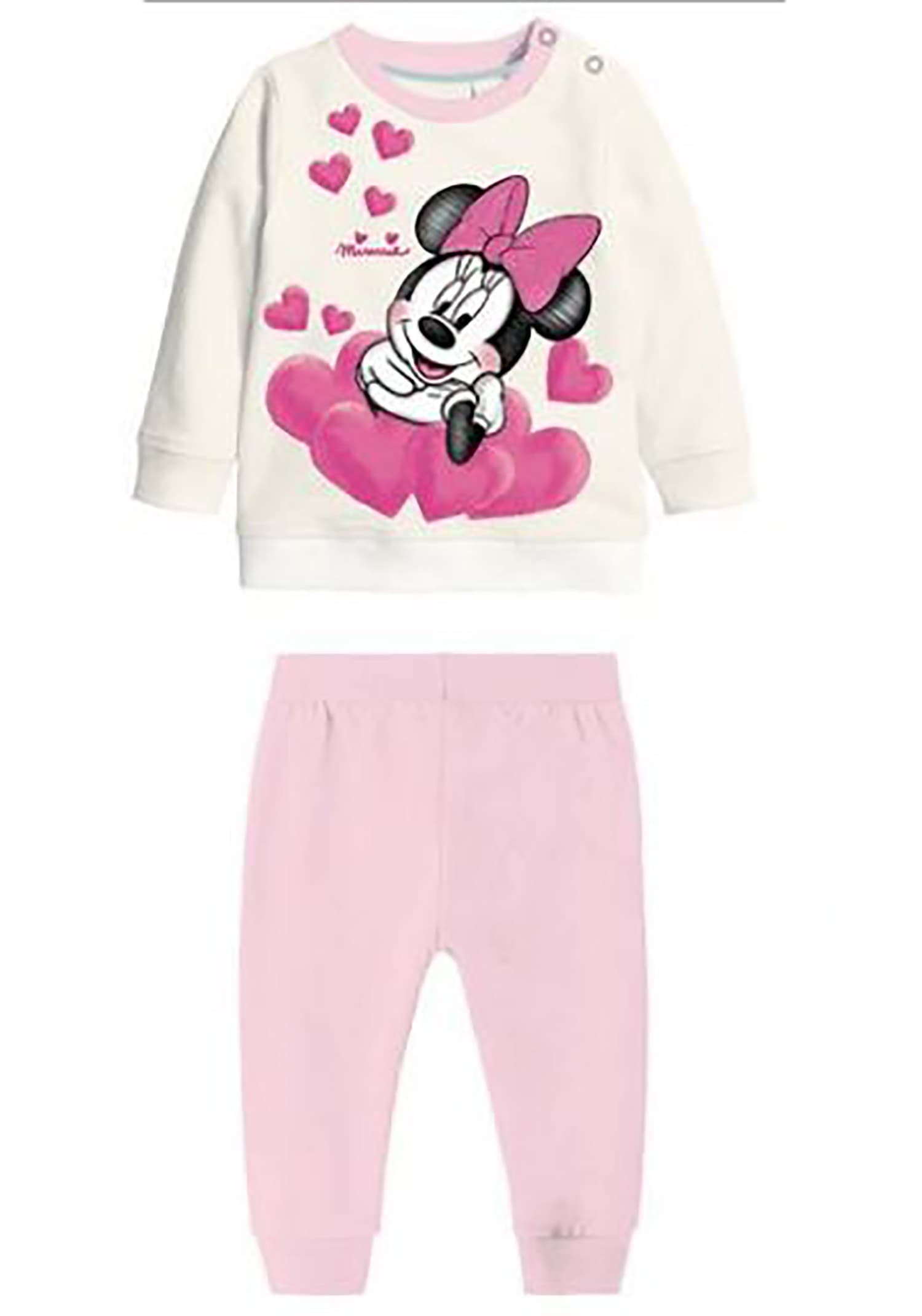 Pigiama Minnie da 12 a 30 Mesi interno felpato - 3