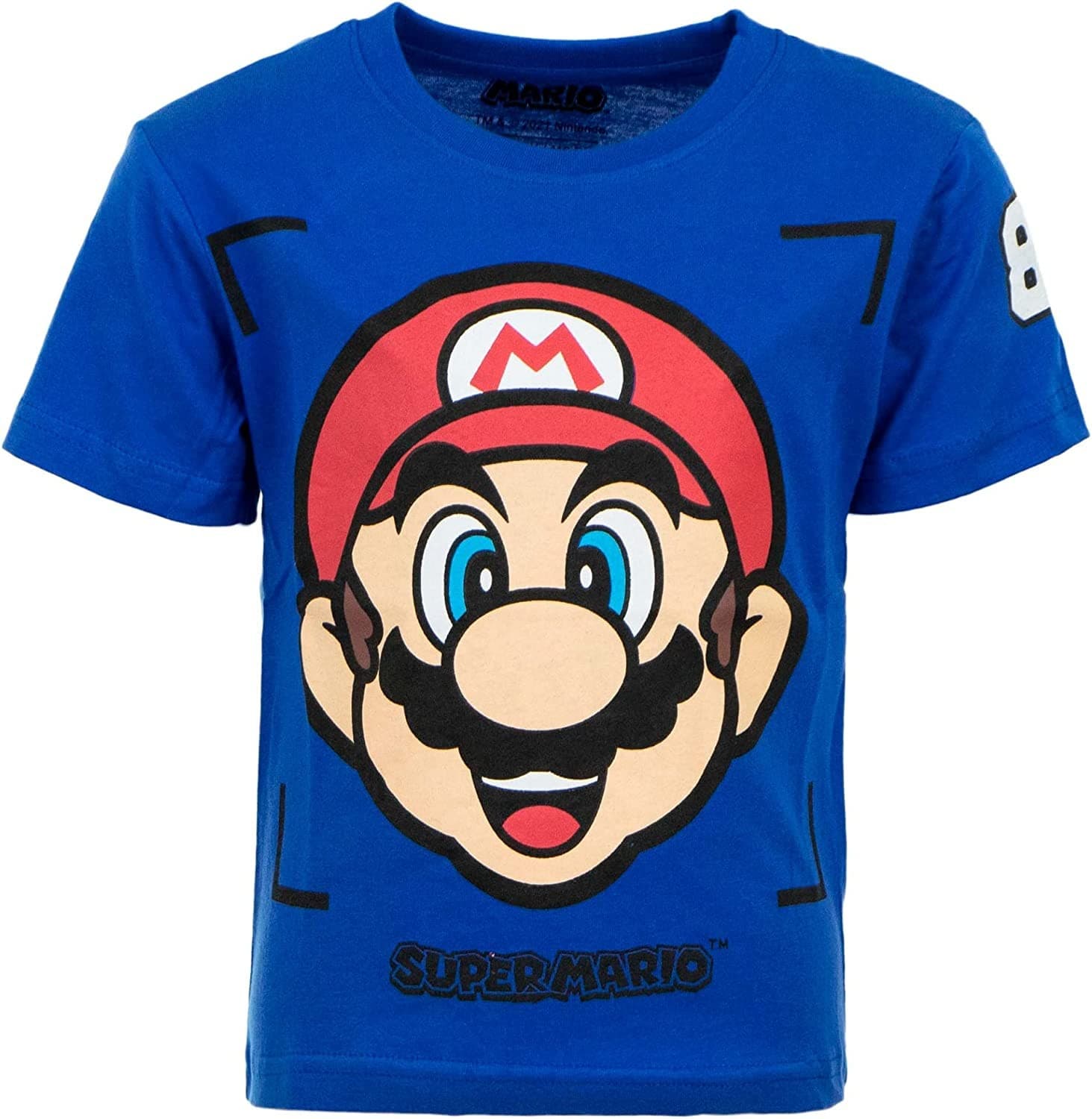 T-Shirt Maglia Maglietta a Maniche Corte Super Mario Primavera Estate - 5