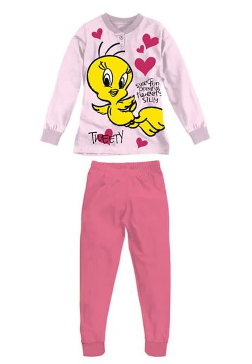 Pigiama Titti con interno felpato bambina - 3