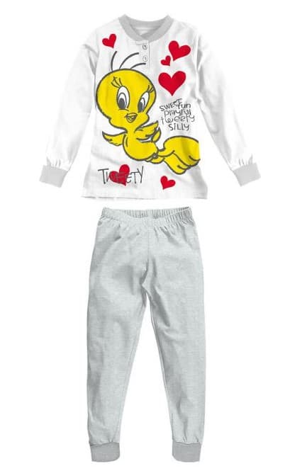 Pigiama Titti con interno felpato bambina - 4