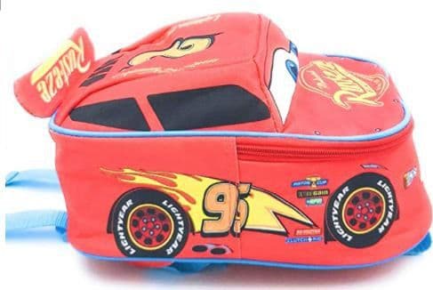 Saetta Mcqueen Cars 3 3D Zaino Scuola Personaggio Disney - Regalo perfetto per bambini 30 x 14 x 21 cm - 2