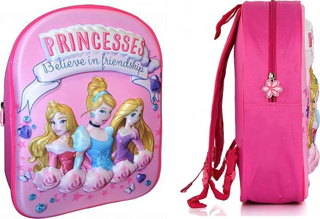 Zaino Principesse 3D colore rosa/fuxia dim. 31x27x10 cm