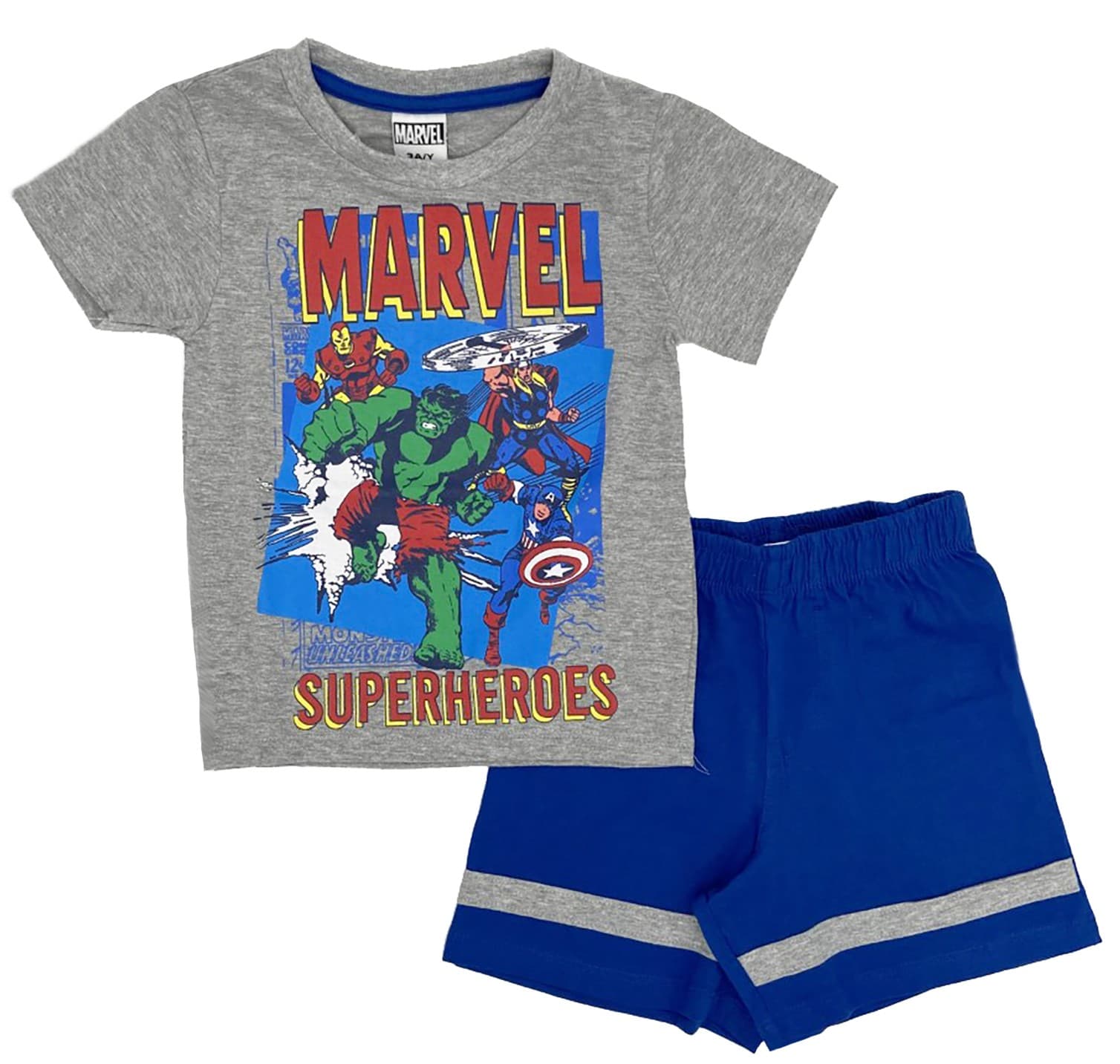 Completo T-shirt con Pantaloncino Avengers da 3 a 7 anni - 3