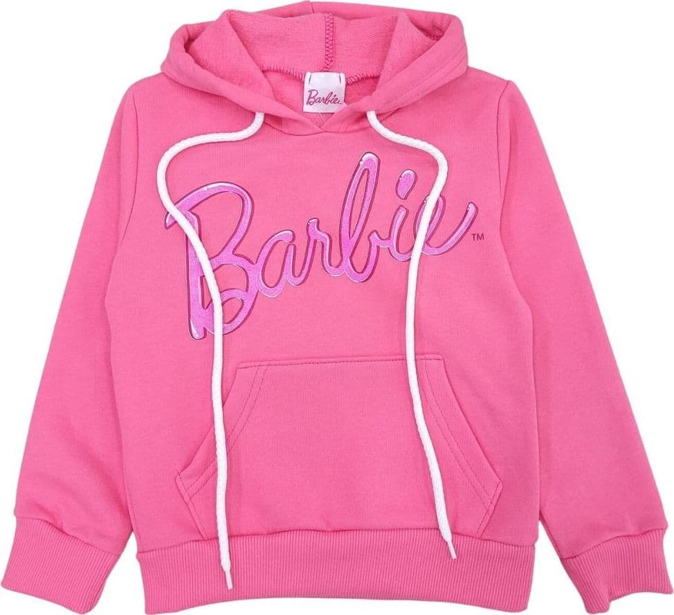 Felpa Barbie da 4 a 12 anni interno felpato made in Italy - 6