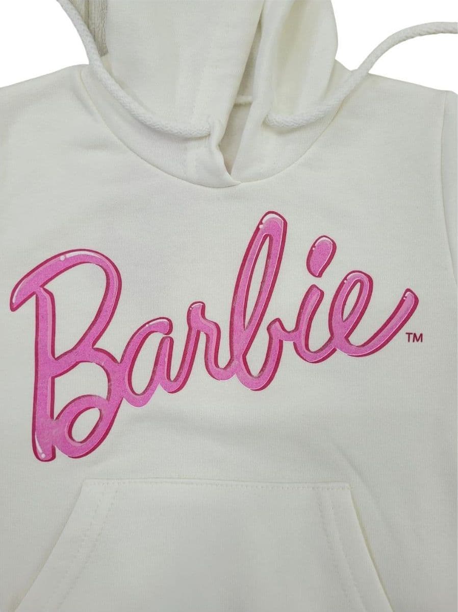 Felpa Barbie da 4 a 12 anni interno felpato made in Italy - 8