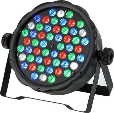 FARO PAR RGB 54 LED ALTA LUMINOSITA DMX 512 STROBO WASH PROGRAMMABILE DISCOTECA - 4
