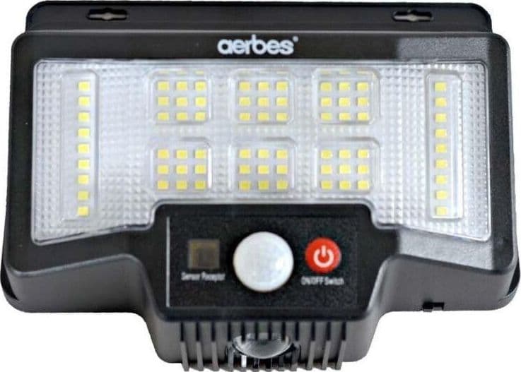 FARETTO FARO DA ESTERNO CON PANNELLO SOLARE 75 LED + 1 RGB CON TELECOMANDO TA202 - 4
