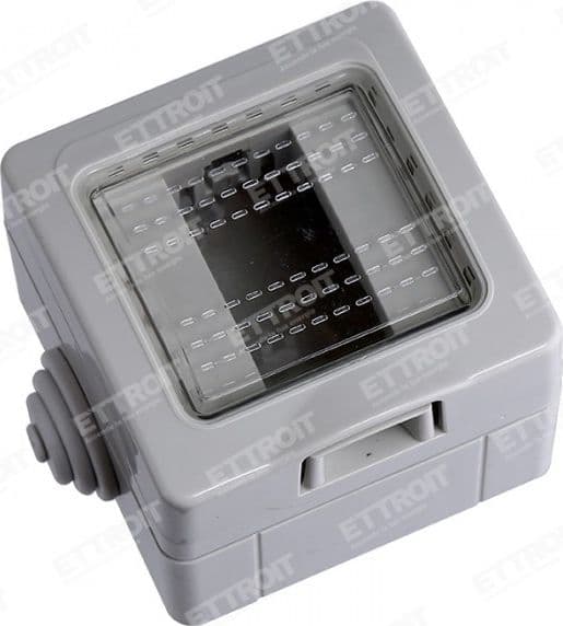 ETTROIT Custodia 1P IP55 Scatola Porta Frutti Da Esterno 1 Posto Modulo Compatibile Con Bticino Matix | MT2601