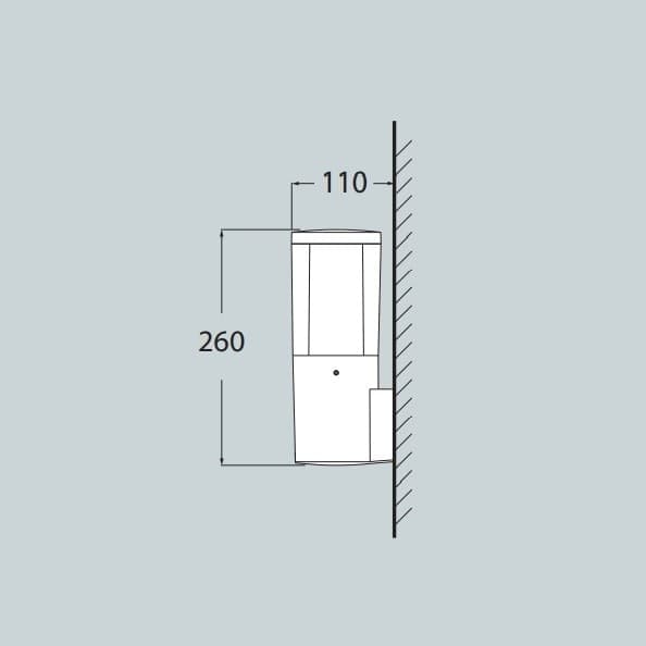 LAMPADA DA PARETE FUMAGALLI CARLO WALL NERO TRASP LED GU10 3,5W CCT | DR1570000AXU1K - 2