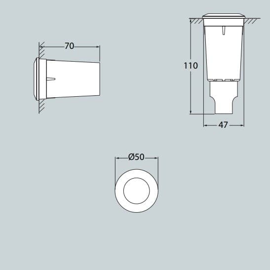 FUMAGALLI ALDO NERO SATIN LED G9 1,7W 4K | 1L0000000AXZ1L - 3
