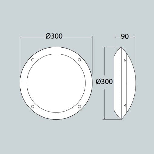 PLAFONIERA LED FUMAGALLI LUCIA GRIGIO OPALE E27 | 1R3000000LYE27 - 2