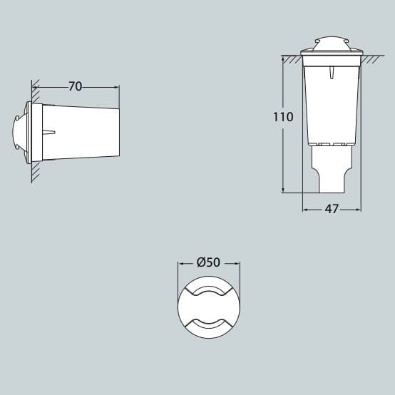 FUMAGALLI ALDO 2L NERO SATIN LED G9 1,7W 4K | 1L2000000AXZ1L - 2