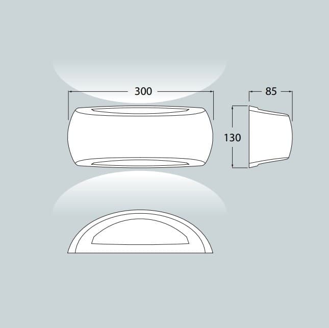 APPLIQUE FUMAGALLI FRANCY NERO OPALE E27 A60 LED 8,5W CCT SET ip66 | 1A1000000AYV1K - 3