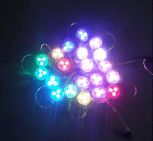 STRINGA 30 LUCI LED RGB 12-24V SMD 5050 INSEGNE GIOSTRE DECORAZIONI LUMINARIE IP66
