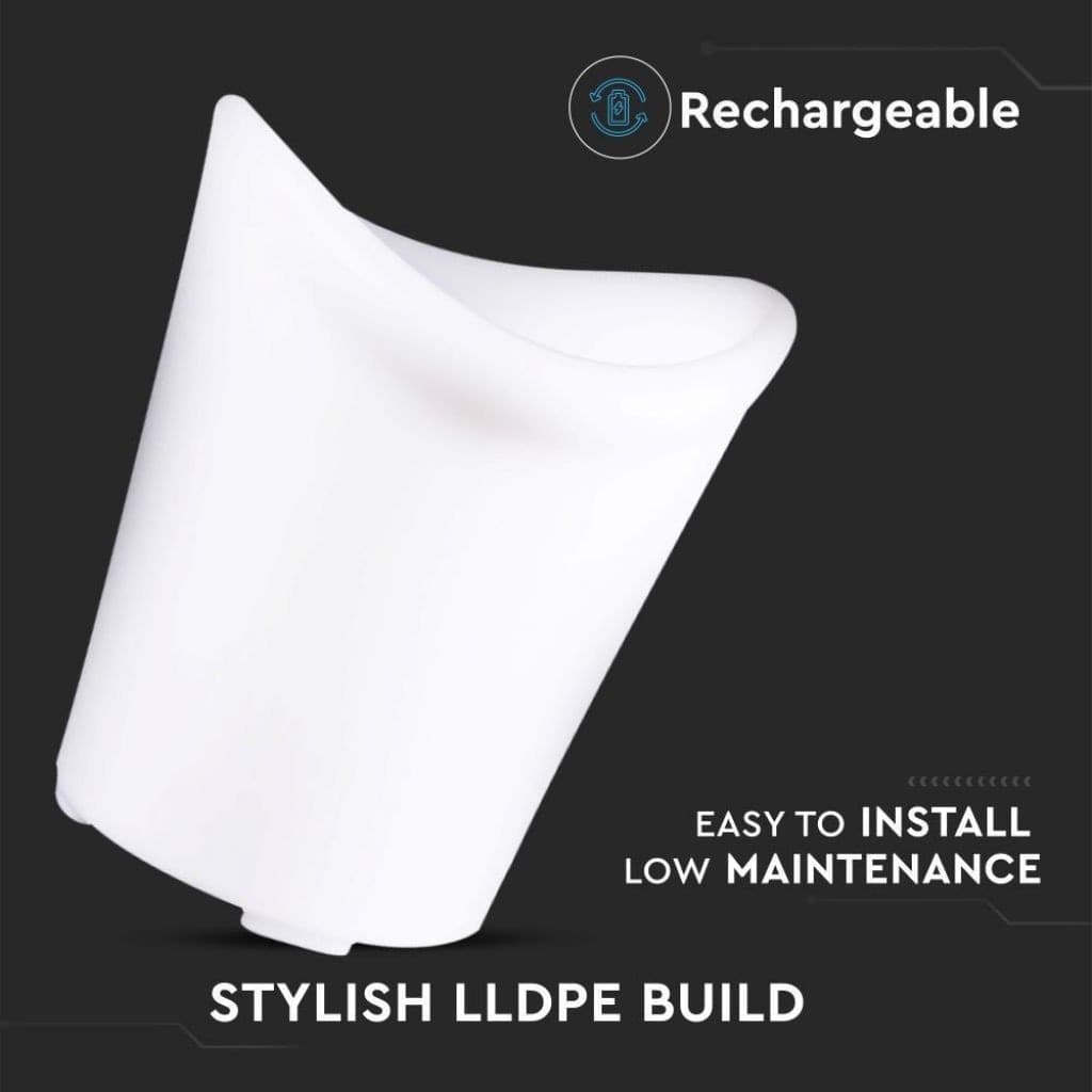 V-TAC VT-7806 LAMPADA LED ICE BUCKET MULTICOLOR RGB 3W CESTELLO PORTA GHIACCIO RICARICABILE CON TELECOMANDO IP54 - SKU 40191 - 5