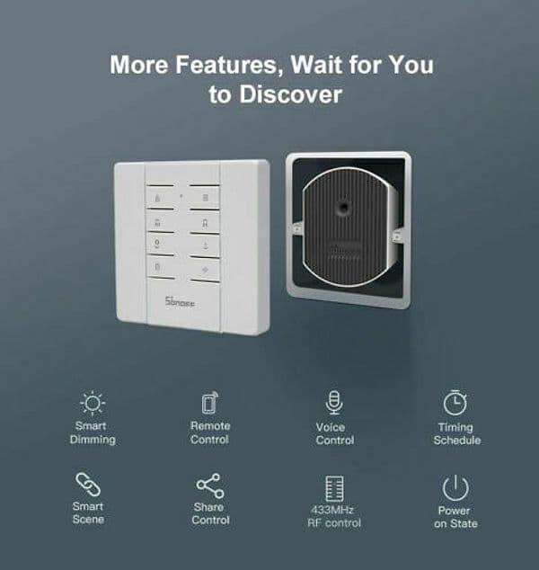 SONOFF D1 DRIMMER WiFi LUCI DIMMERABILI INCANDESCENZA DOMOTICA ALEXA GOOGLE - 5