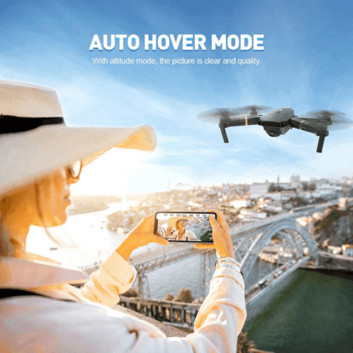 MINI DRONE QUADRICOTTERO PIEGHEVOLE CON TELECAMERA TELECOMANDO O SMARTPHONE WIFI - 2