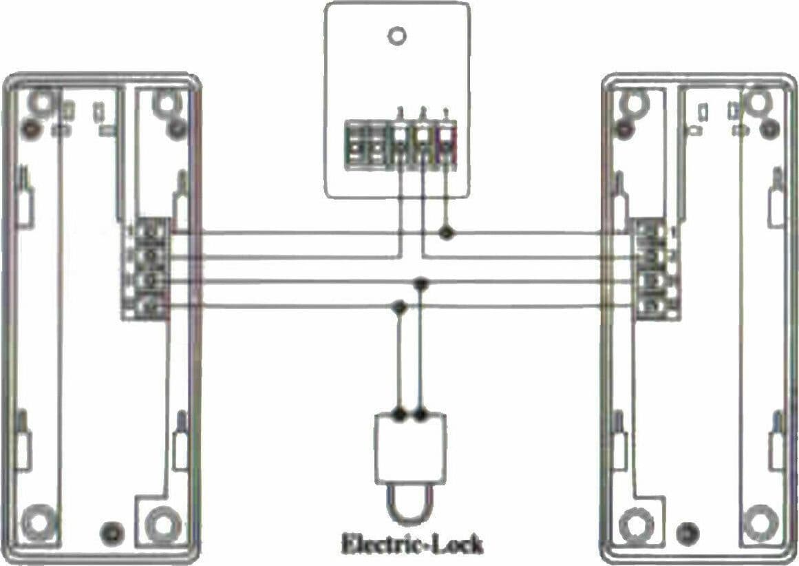 Citofono bifamiliare per 2 famiglie pulsante Apri Cancello 2 citofoni rl-3208AA - 3