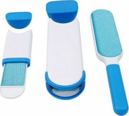 Nuovo KIT PULIZIA CASA AUTO SPAZZOLE RACCOGLI E RIMUOVI PELI PER CANI E GATTI - 3