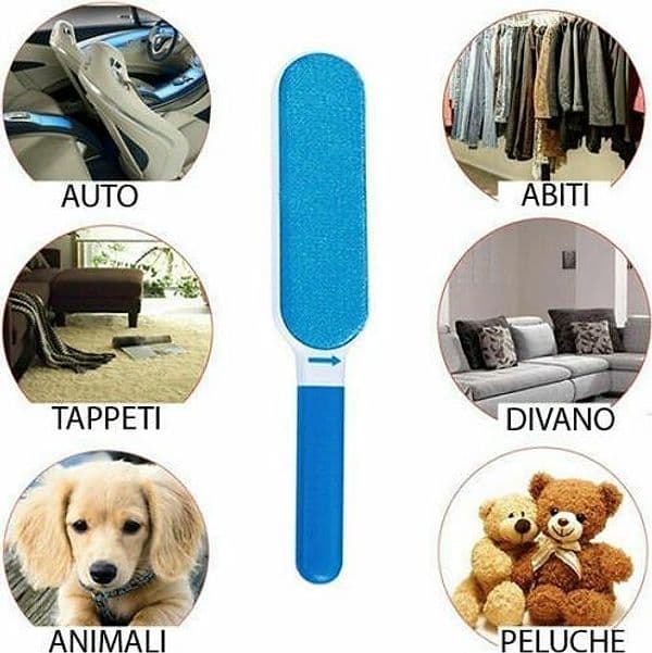 Nuovo KIT PULIZIA CASA AUTO SPAZZOLE RACCOGLI E RIMUOVI PELI PER CANI E GATTI - 5