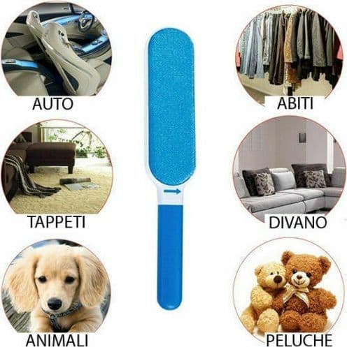 Nuovo KIT PULIZIA CASA AUTO SPAZZOLE RACCOGLI E RIMUOVI PELI PER CANI E GATTI - 5