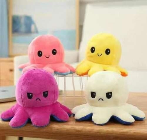 Peluche Reversibile Polpo Giocattolo per bambini  Double Sides - 5