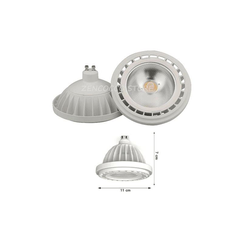 LAMPADA LED FARETTO AD INCASSO 20W INCASSO led AR111 ATTACCO GU10 luce 1800Lm 60° - 3