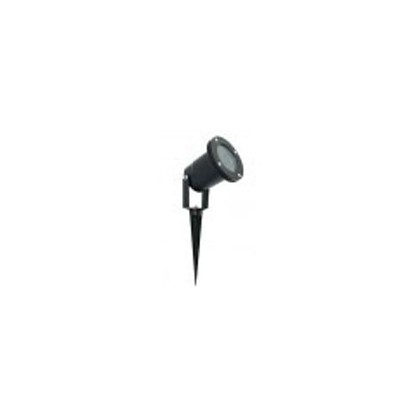 FARETTO LED SEGNAPASSO GU10 nero CON PICCHETTO DA GIARDINO IP66 LAMPADA SOSTITUIBILE - 4
