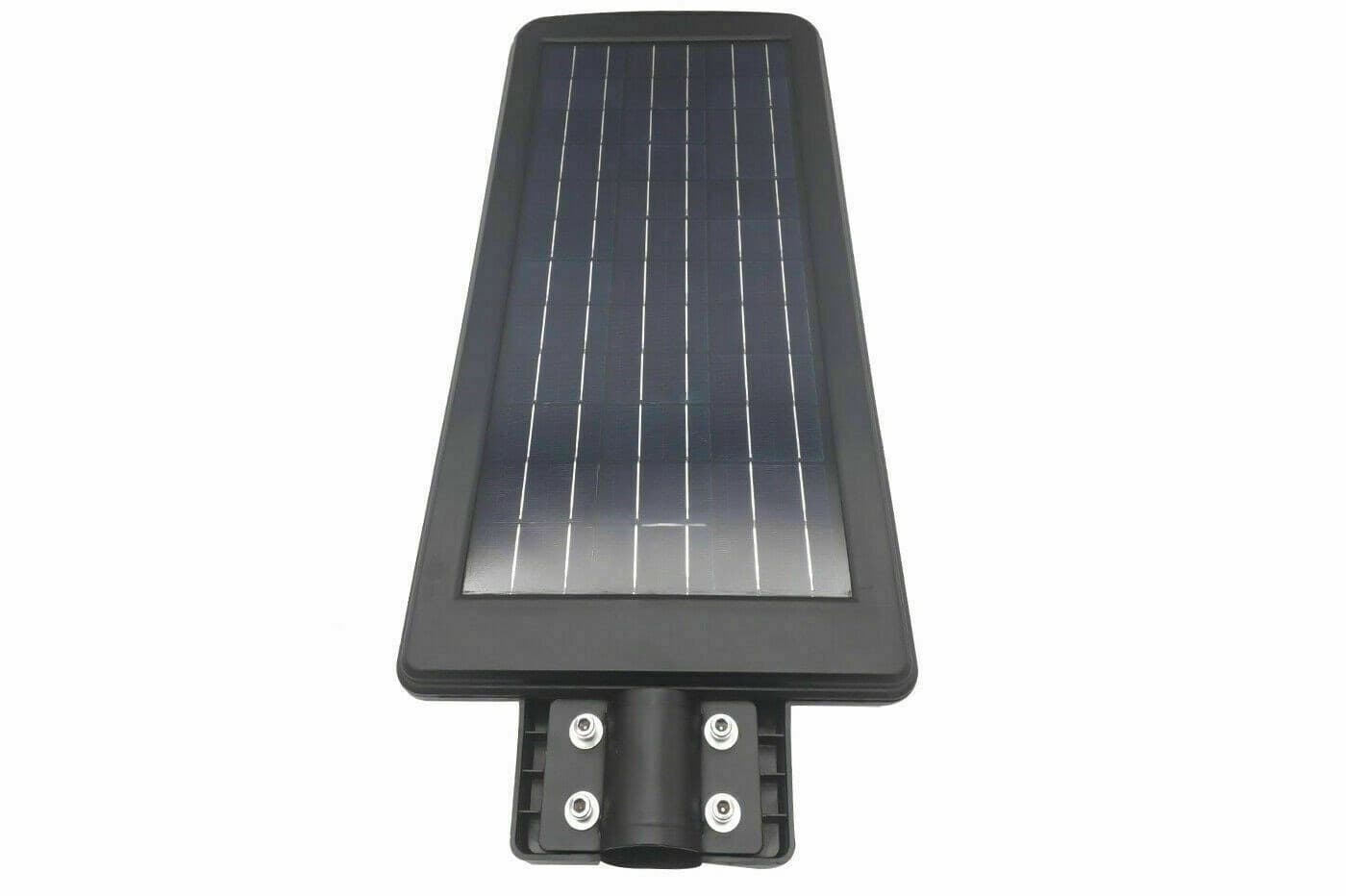 LAMPIONE LED CON PANNELLO SOLARE CREPUSCOLARE 300W LUCE FREDDA IP65 - 4