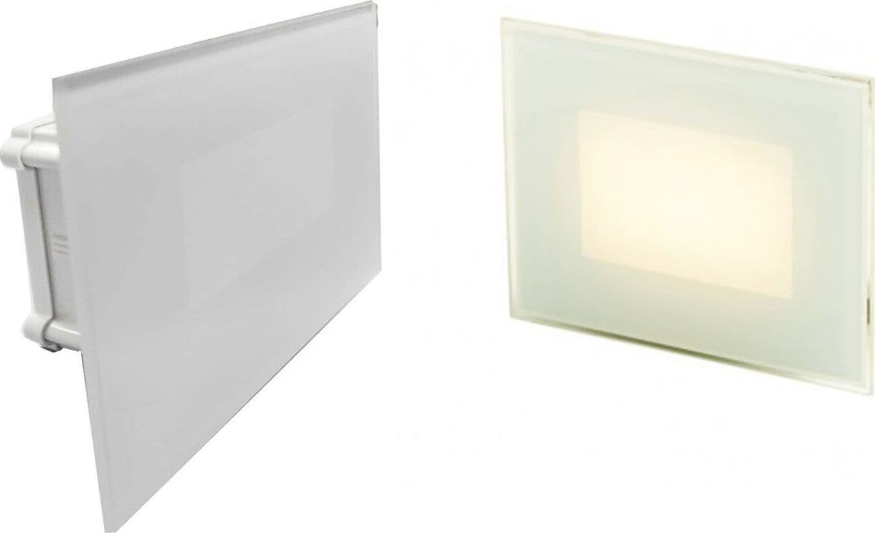 SEGNAPASSO LED 4W INCASSO SCATOLA 503 3000K 4000K 6000K IP65 CORNICE VETRO bianco - 4