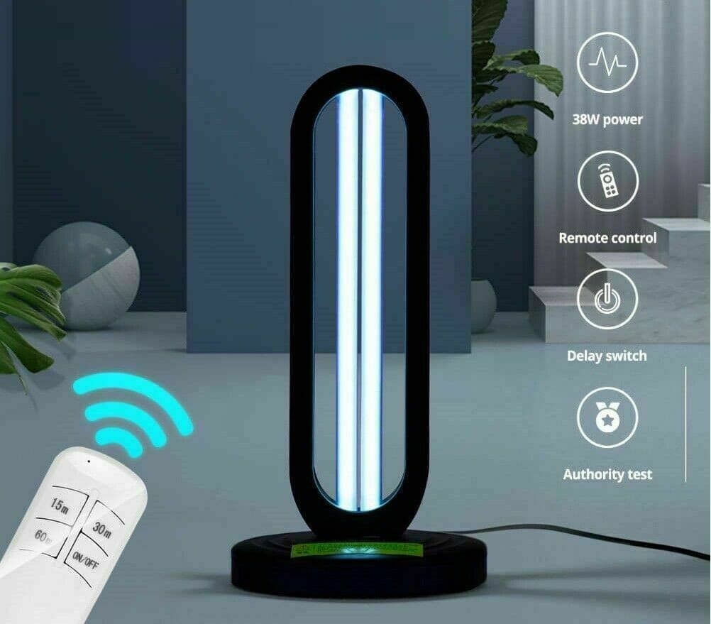 LAMPADA GERMICIDA LUCE RAGGI UV - OZONO PER SANIFICAZIONE AMBIENTI BATTERI VIRUS - 3