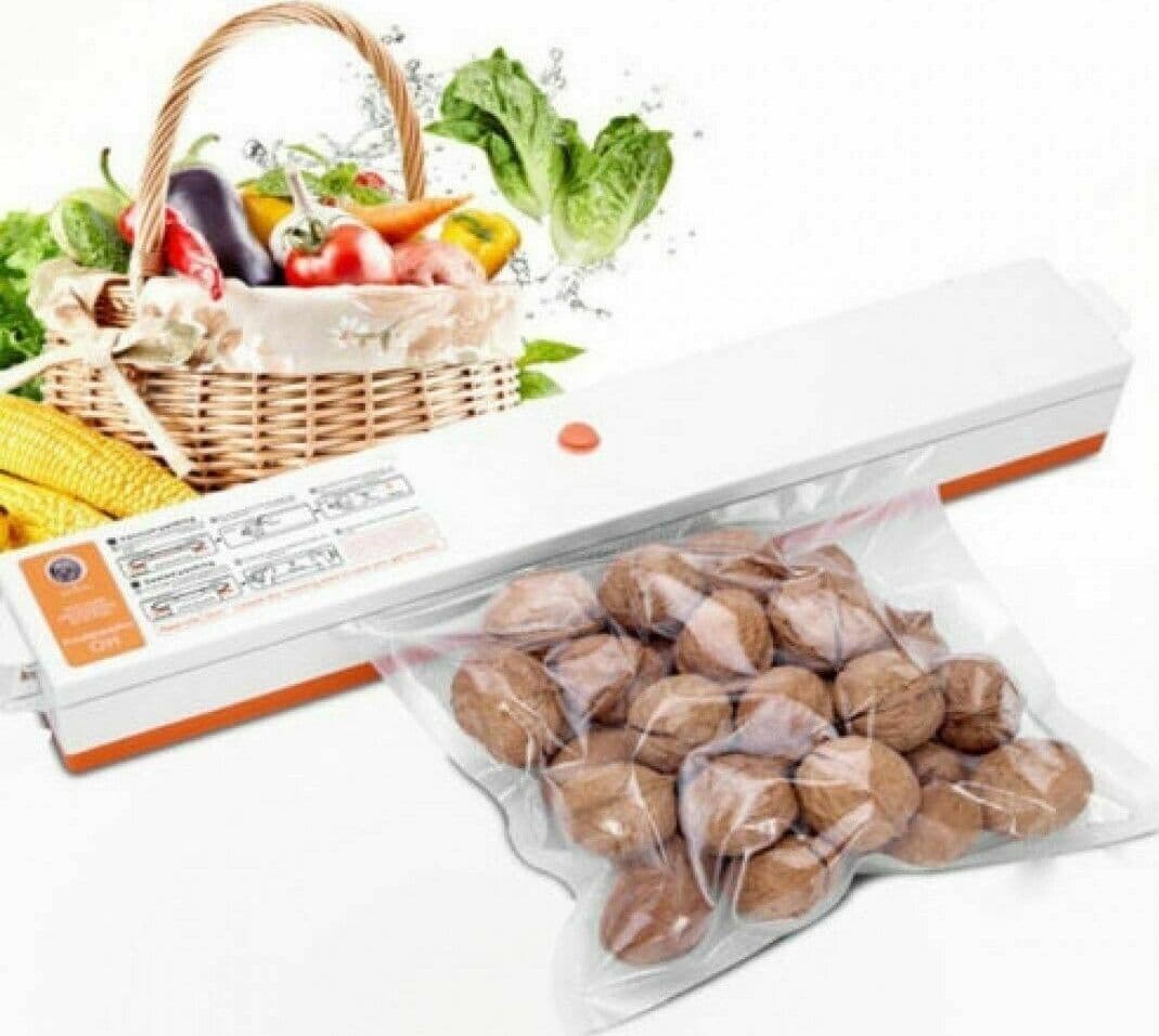 MACCHINA SOTTOVUOTO PROFESSIONALE SIGILLA SACCHETTI CONFEZIONA ALIMENTI + BUSTE - 3