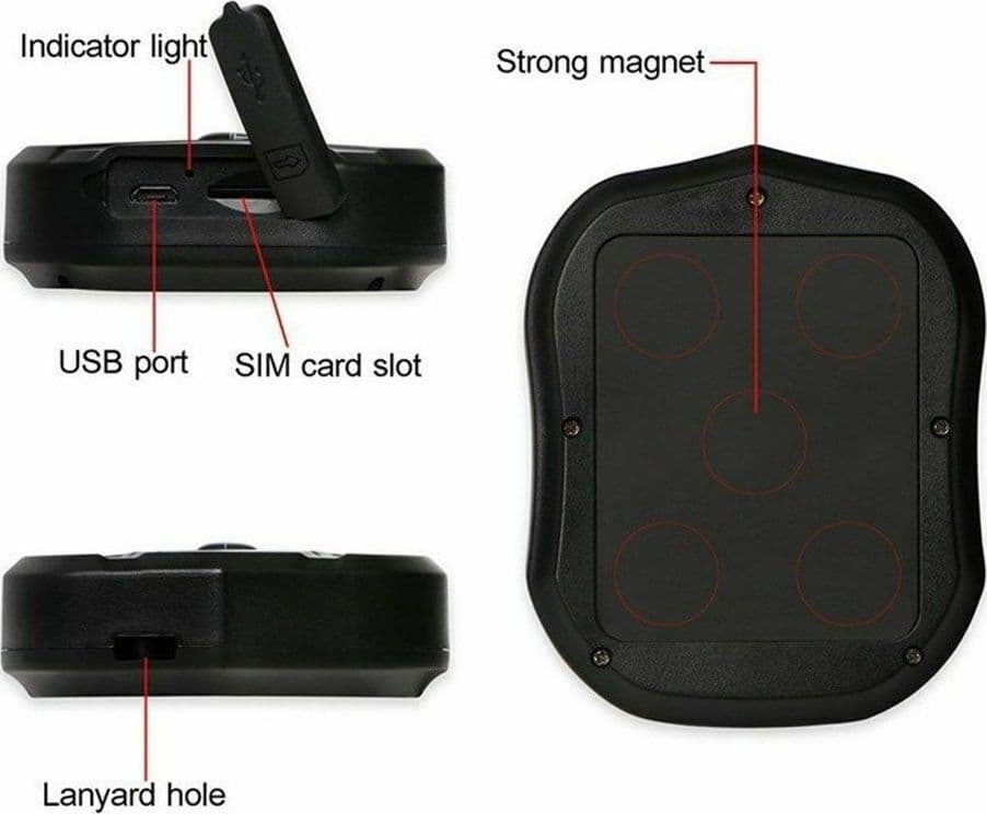 Localizzatore Antifurto Satellitare Tracker GPS GSM TK905 magnetico AUTO 5000mah - 7