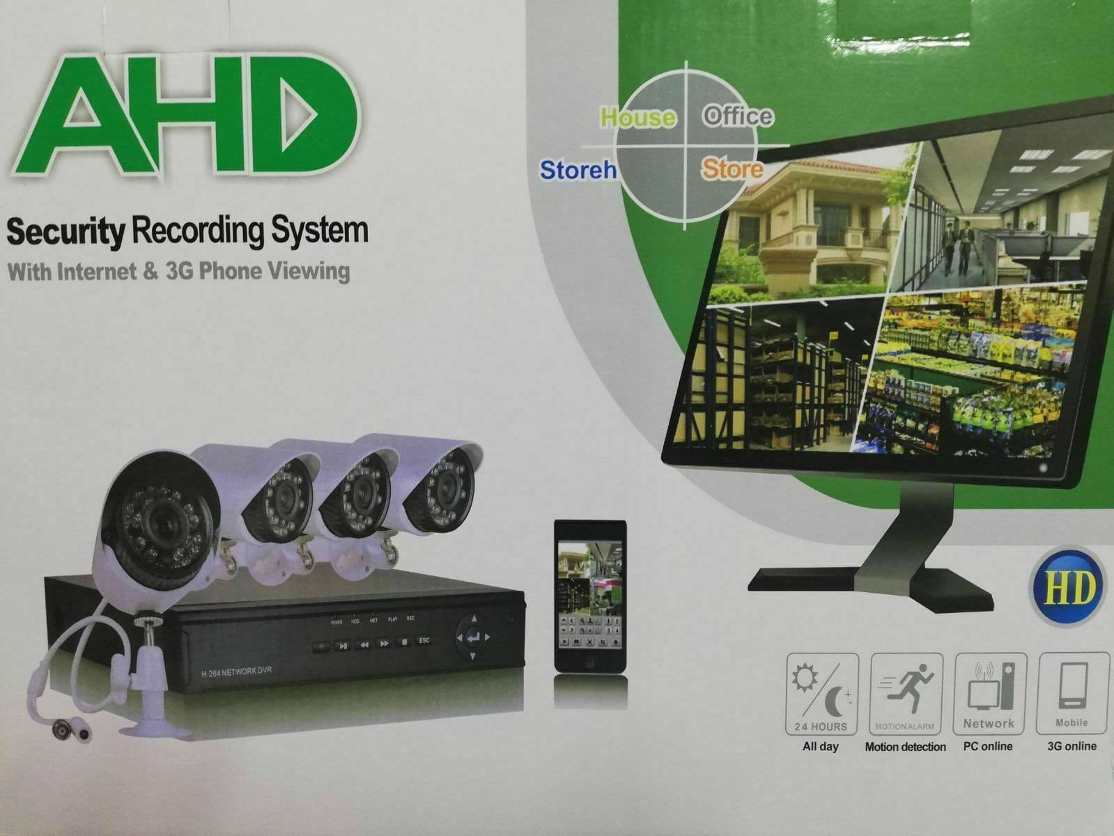 KIT Videosorveglianza AHD IP CLOUD DVR 4 Canali 4 Telecamere HD IR - 2