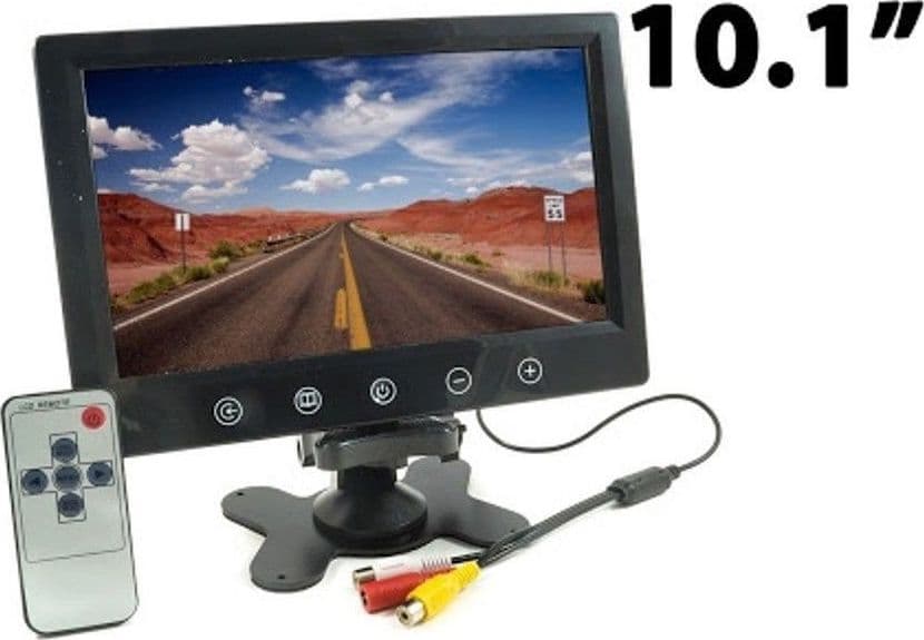 Monitor LCD TFT 10" Con 2 Ingressi Video AUTO CAMPER POGGIATESTA Video SECURITY - 3