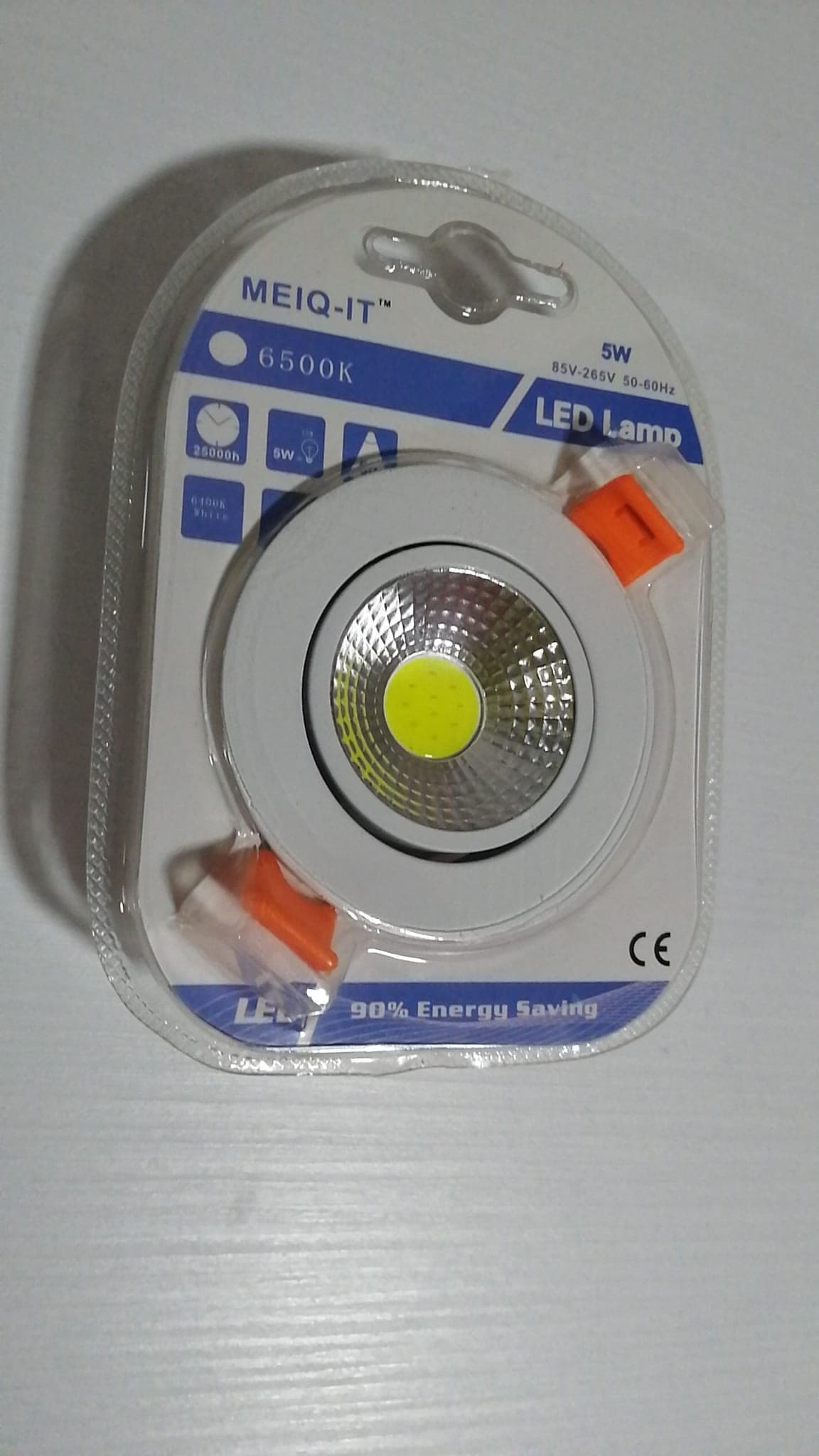 5W Faretto LED COB Incasso Orientabile Cornice Bianca 400 LM 220v - 2