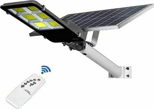 LAMPIONE LED PANNELLO SOLARE STAFFA E TELECOMANDO 500W - 2